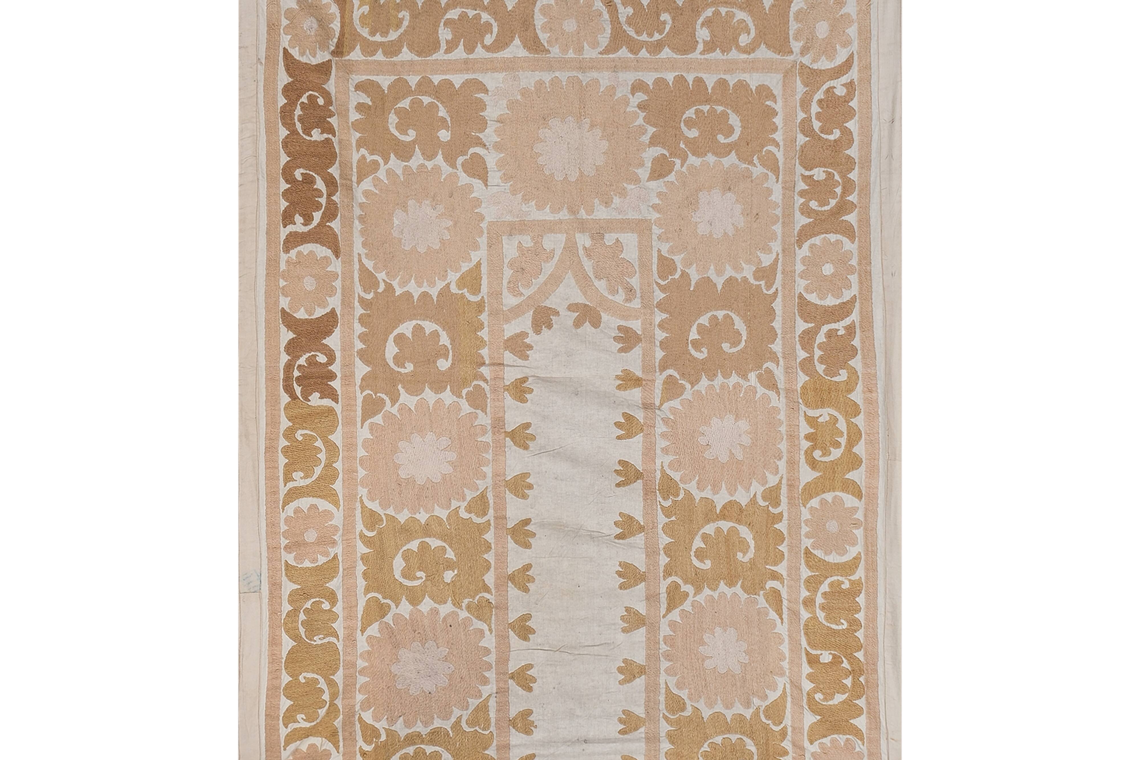 Hand knotted rug, vintage turkish rug 103x132 cm