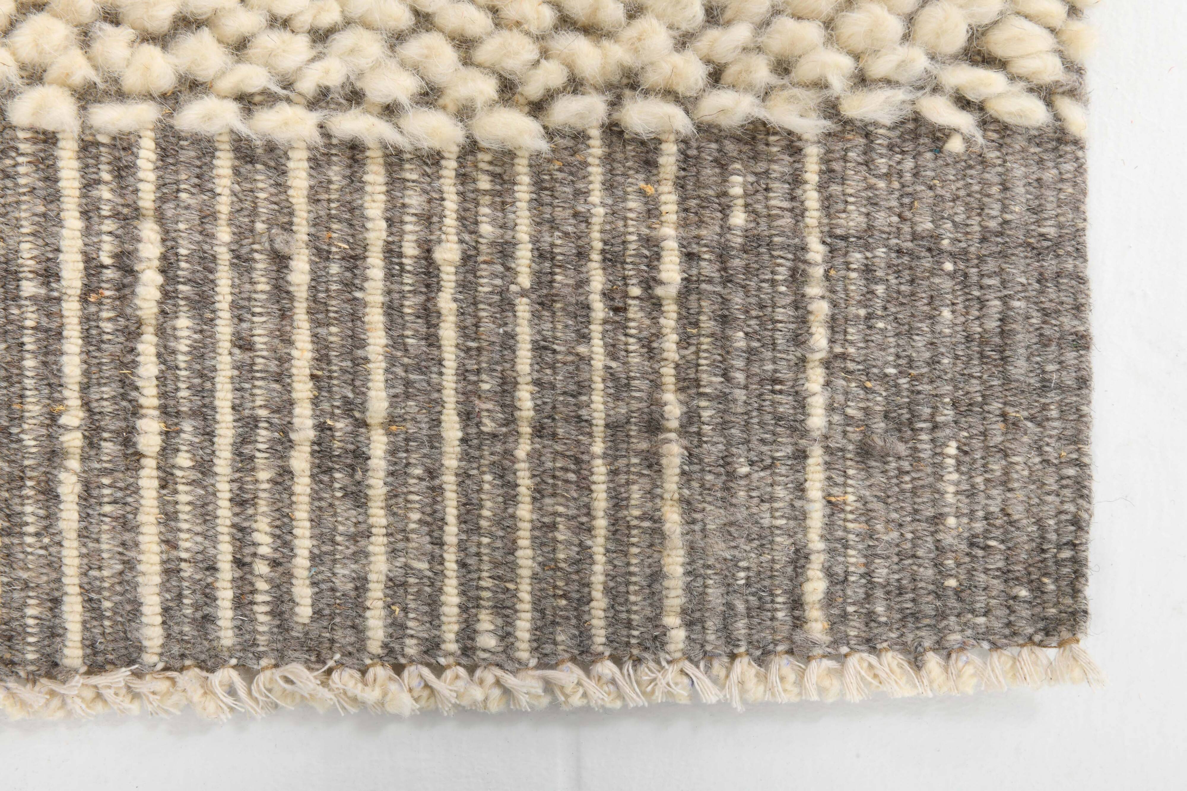 4x7 Kilim Contemporary Gray Beige Kilim Rug, 130x212Cm