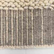 4x7 Kilim Contemporary Gray Beige Kilim Rug, 130x212Cm
