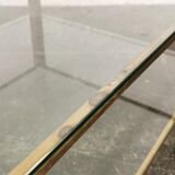 Bronze and glass coffee table 1960