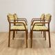 Bentwood armchairs, mid-century, upholstered, TON, 1960s, Czechoslovakia