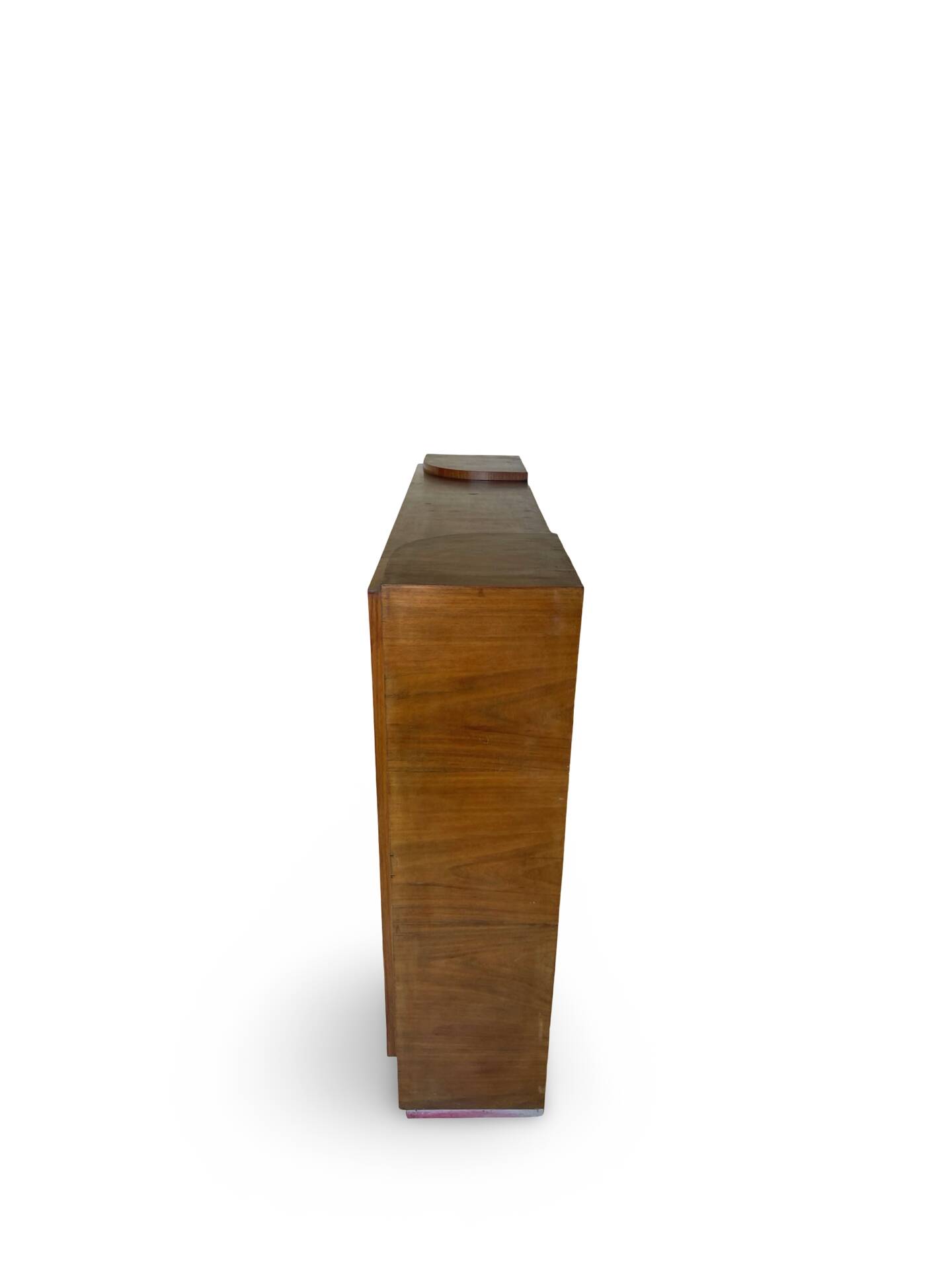 Striking Art Deco birch wood sideboard