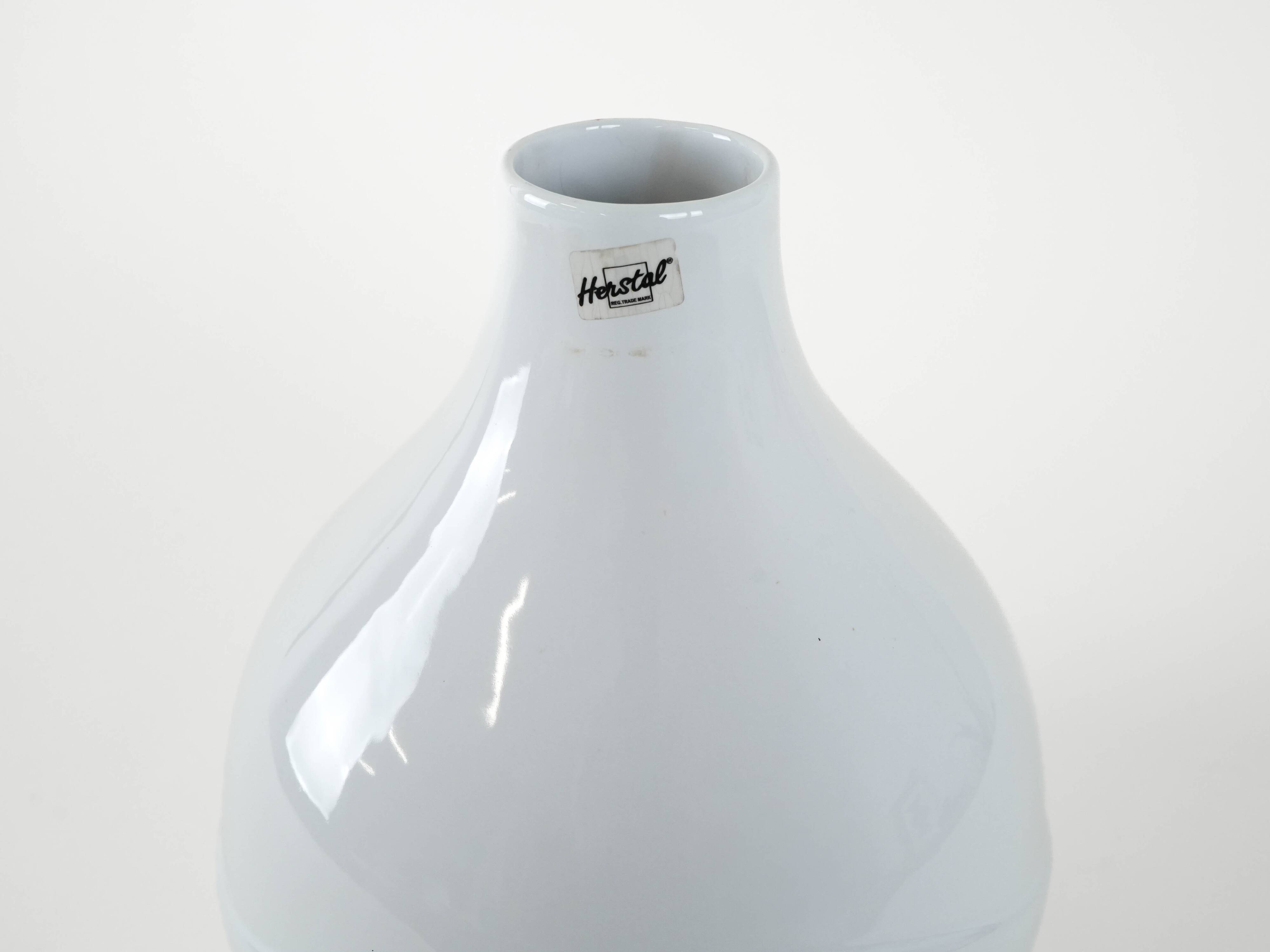 Ceramic vase, Danish design, 1980s, manufactured by Herstal