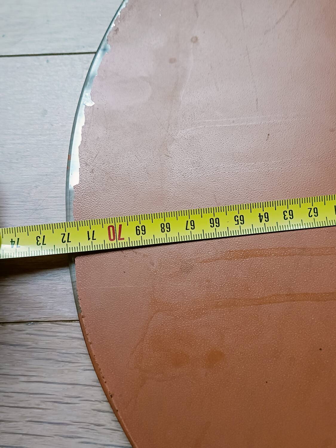 Art Deco beveled engraved mirror