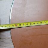 Art Deco beveled engraved mirror