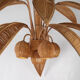 Grand lustre « cocotier » « palmier » en rotin