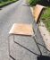 Chaise  vintage en tube et bois