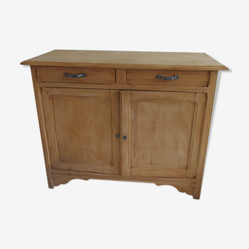 Buffet vintage en bois brut