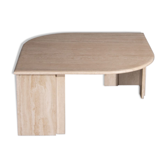 Vintage coffee table in 70s travertine