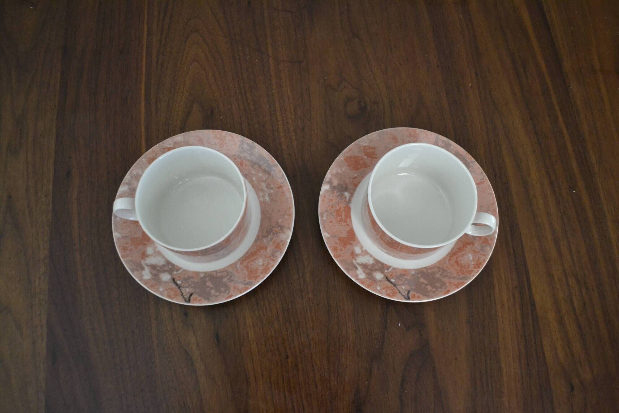 Set of 2 cups and saucers Villeroy and Boch, siena model.