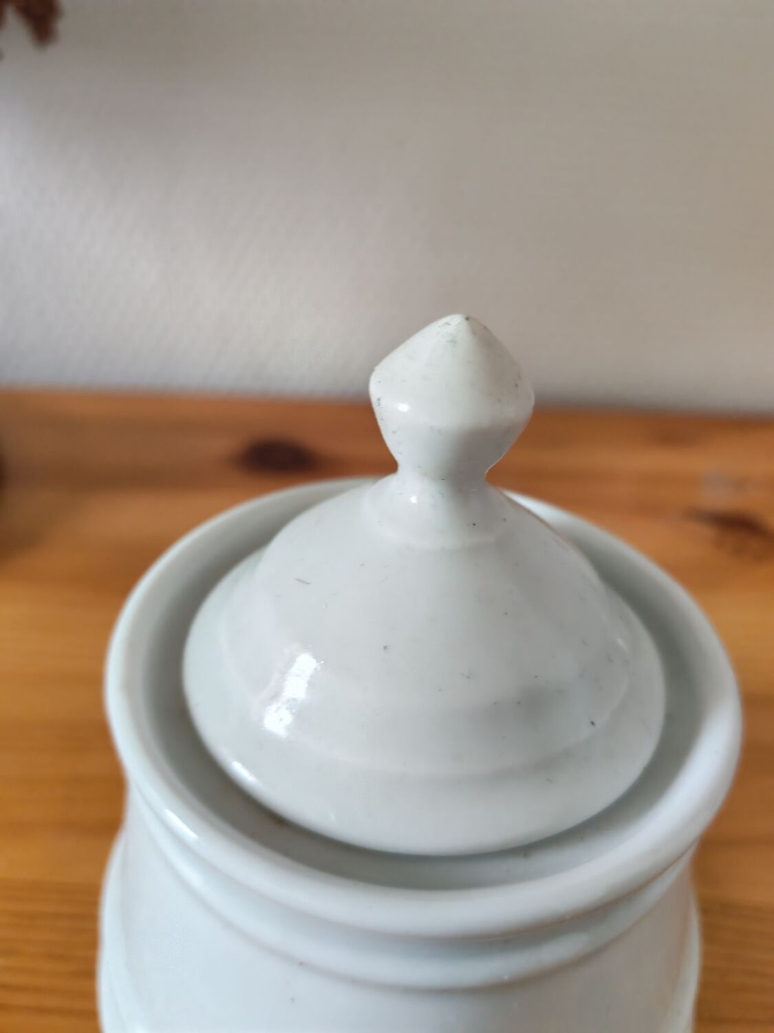 White porcelain sugar bowl