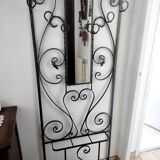 Wrought iron coat rack