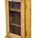 Burmese teak wall shelf with original yellow patina