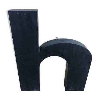 Vintage metal sign letter