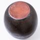 Dark brown ceramic Studio Keramik vase by Elisabeth Dunker, organic mid-century 1960s
