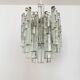 Austrian Ice Glass Chandelier by J.T. Kalmar