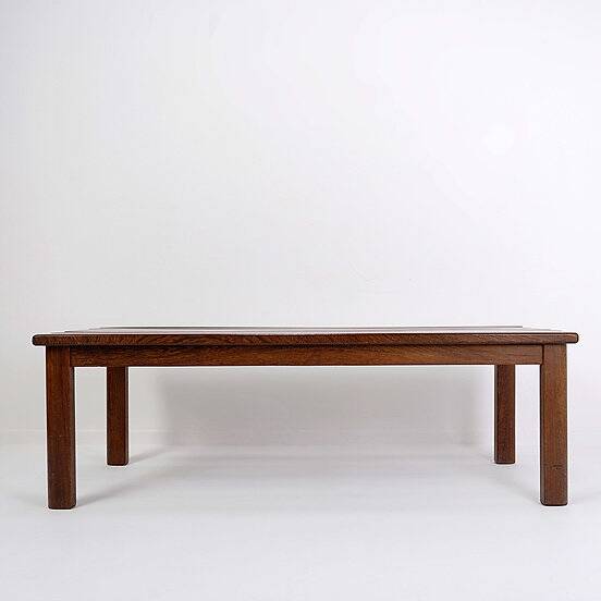 Vintage Wood Slatted Bench - 1960s