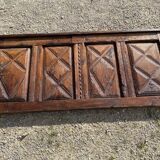 Antique wood headboard