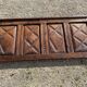 Antique wood headboard