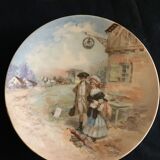 Assiettes décoratives, 3 BCie (Bernardaud) 1 PL, porcelaine, Limoges, lot de 4
