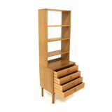 Scandinavian oak bookcase, Sweden, 1960