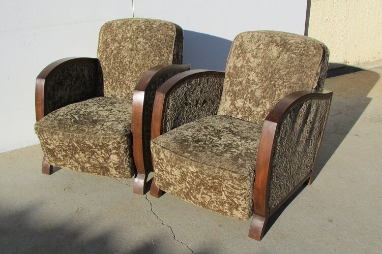Pair of chairs art deco