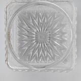 Plafonnier carré ou applique étoile seventies