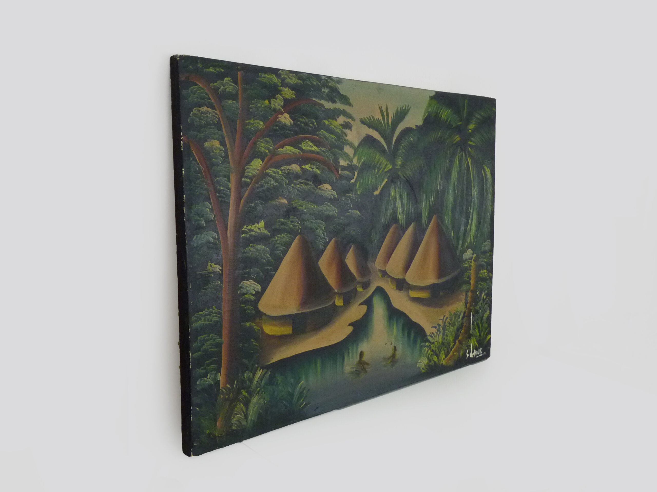 Oil on canvas signed s.demouk