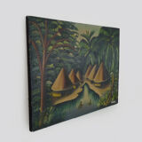 Oil on canvas signed s.demouk