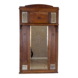 Art Nouveau Wall Mirror in Oak Frame, Early 20th Century