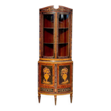Marquetry corner cabinet attributed to Giuseppe Maggliolini