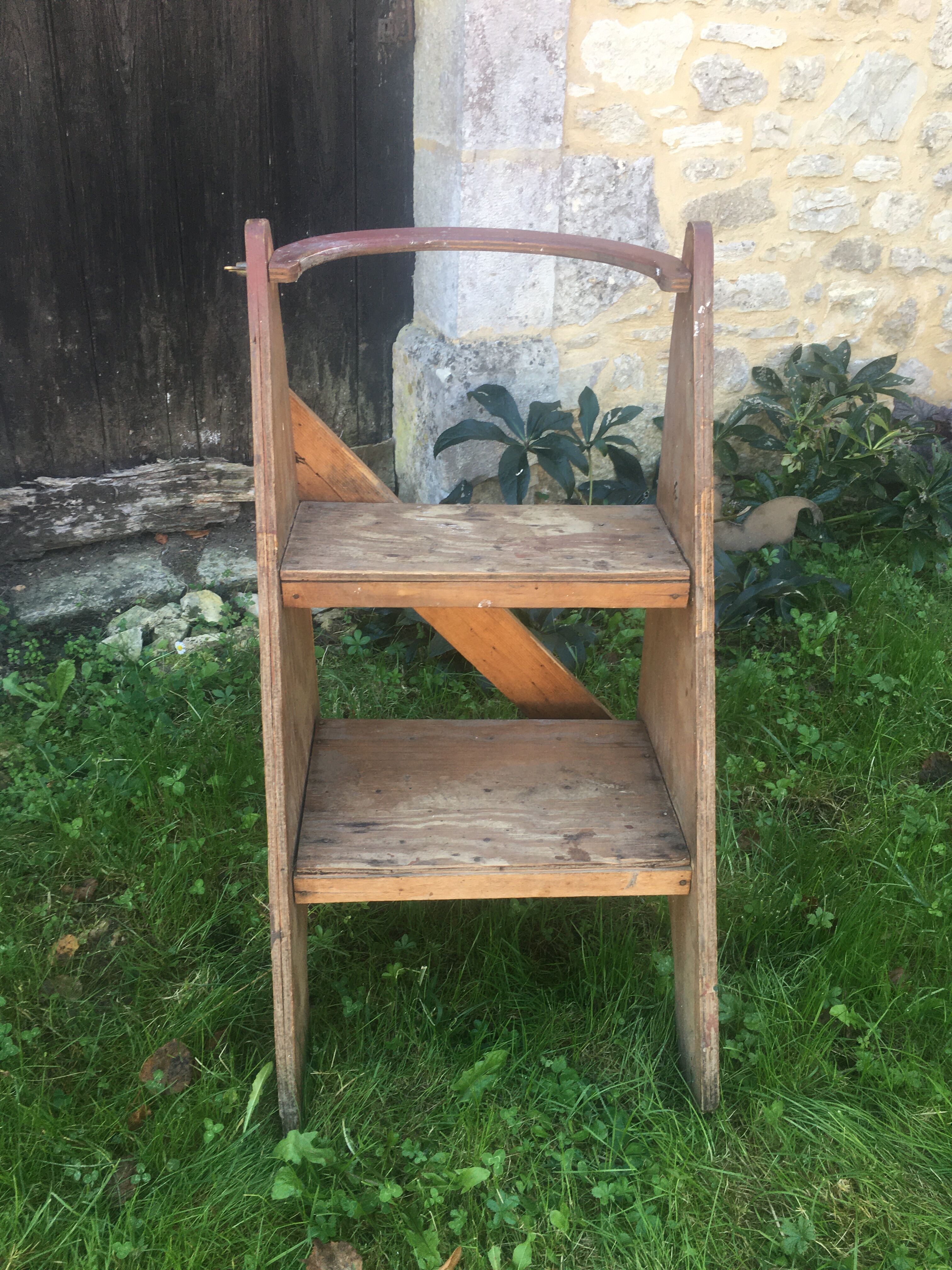 Wooden stepladder