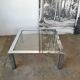 Chrome and glass coffee table, 70s design