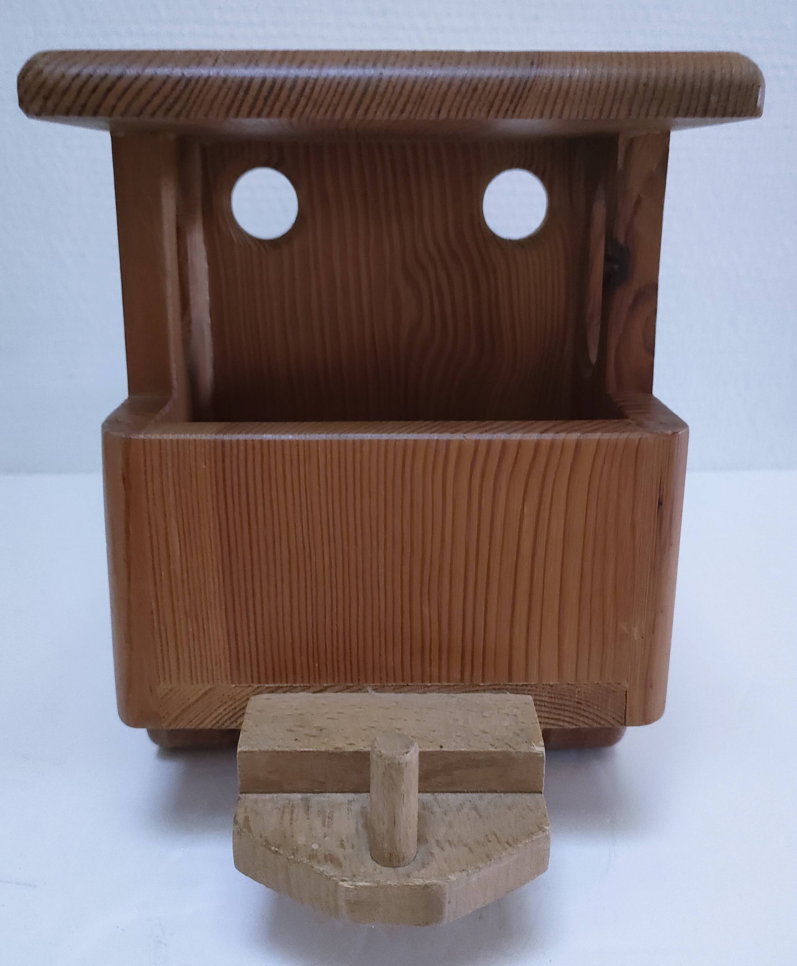 Large wooden train stamped Wog Austria