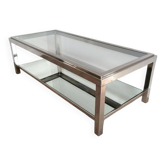 Table basse chromée