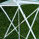 Vintage green and white painted metal folding garden table 1950