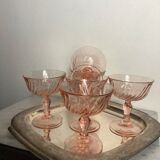 6 verres à champagne verre Rosaline
