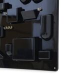 Wall organiser plateau Uten.Silo black by Dorothee Maurer Becker for Design M, 1960s