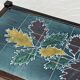 Vintage Coffee Table Ceramic and Solid Wood
