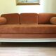 Sofa bed wood and velvet
