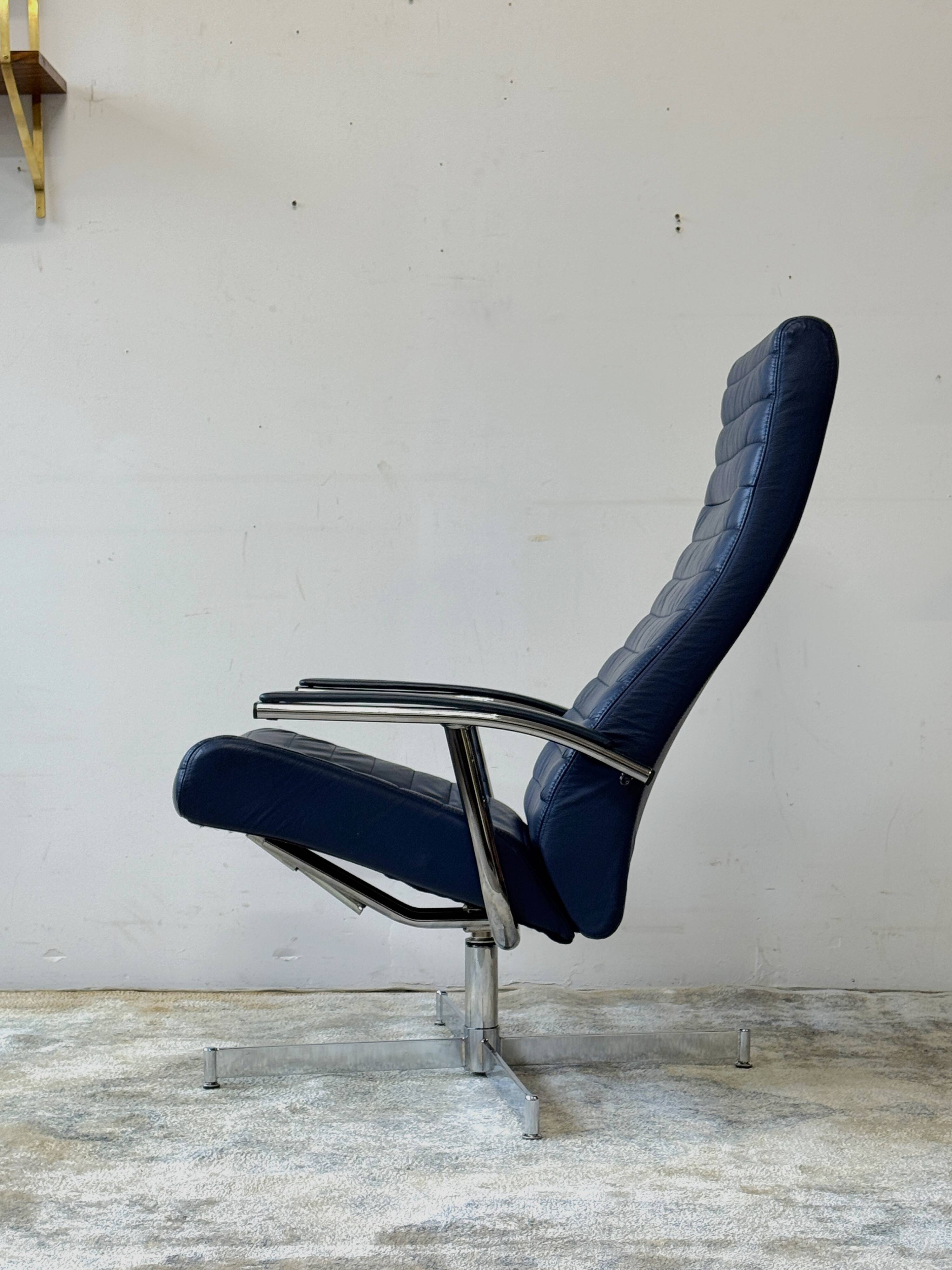 Swivel Lounge Chair, Bolia, Denmark, 1970s, mid-century, vintage