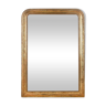 Mirror with golden patina