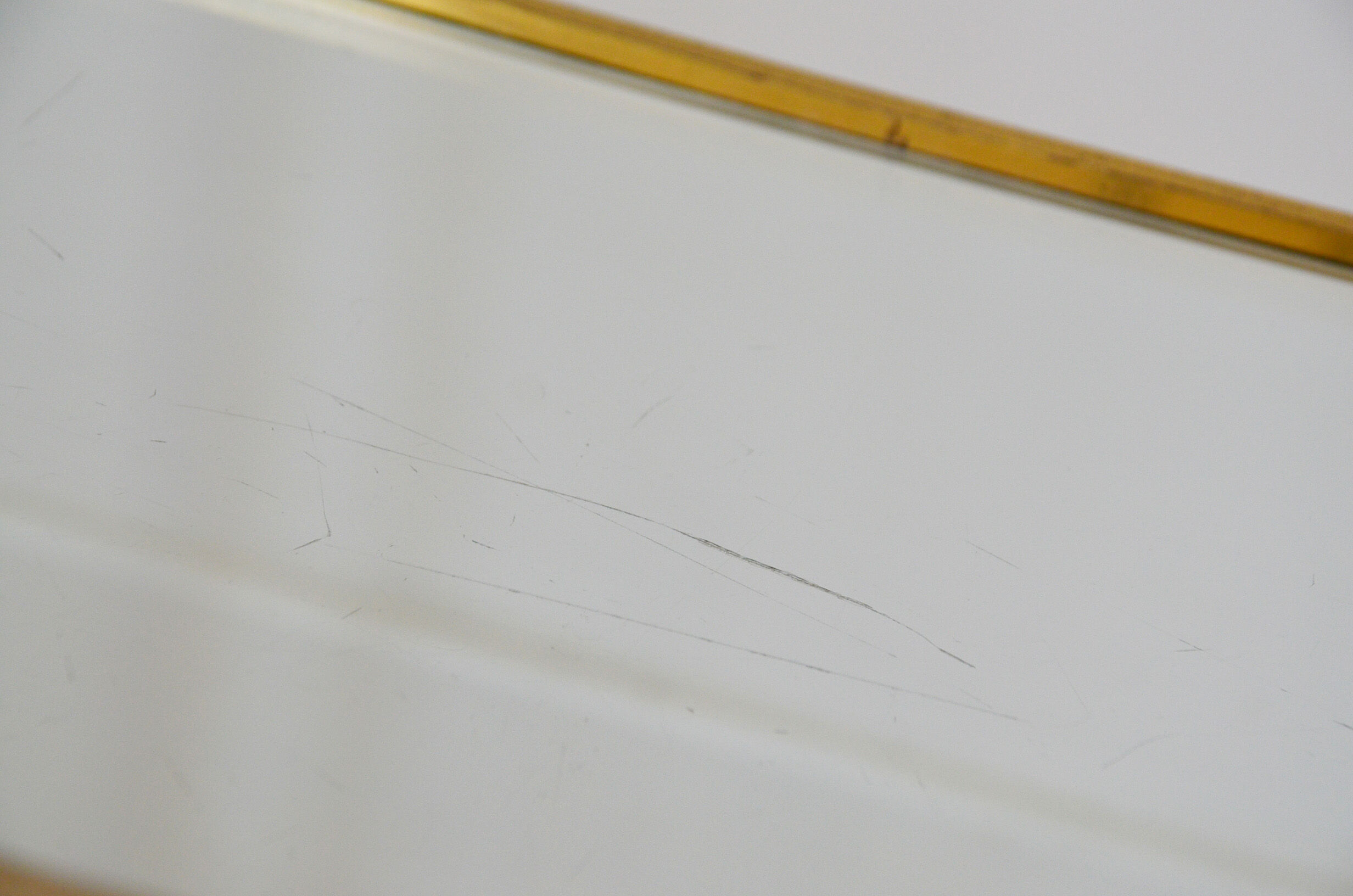 Lot 3 tables pull out brass glass Maison Baguès