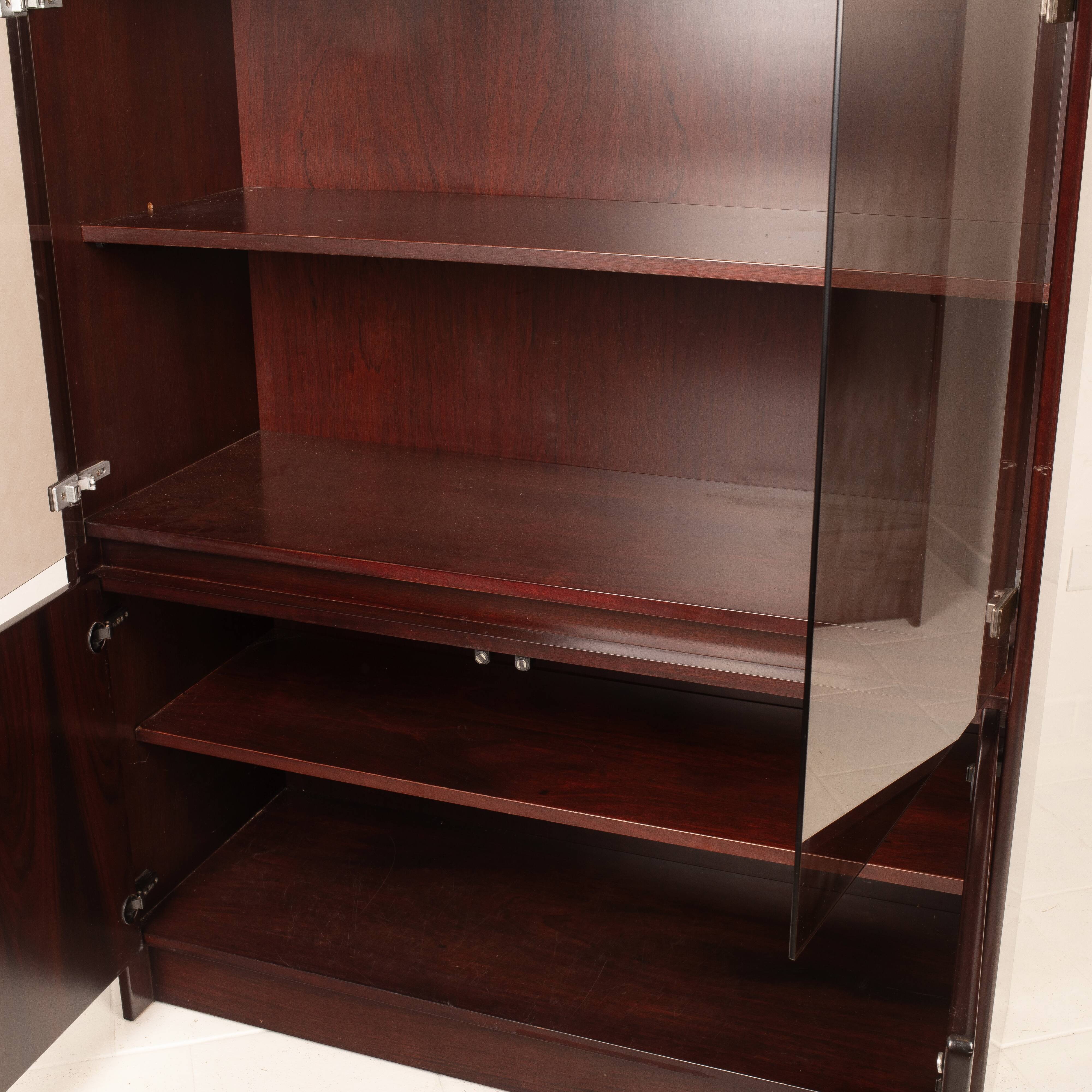 African Rosewood Daniel Cabinet by Paolo Piva for FAMA