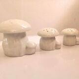 Suite of 3 ceramic mushrooms Edouard Marcel Sandoz for Haviland 60s