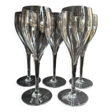 5 Verres à eau – Baccarat Saint Rémy