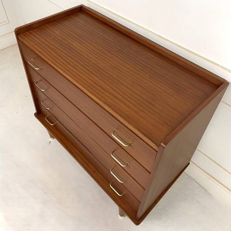 Vintage teak chest of drawers – Scandinavian style – 1960s