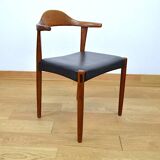 4 Fauteuils Danois en Teck Jacob Hermann  Randers Mobelfabrik 1960