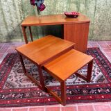 Mid century retro vintage teak McIntosh coffee table 1960