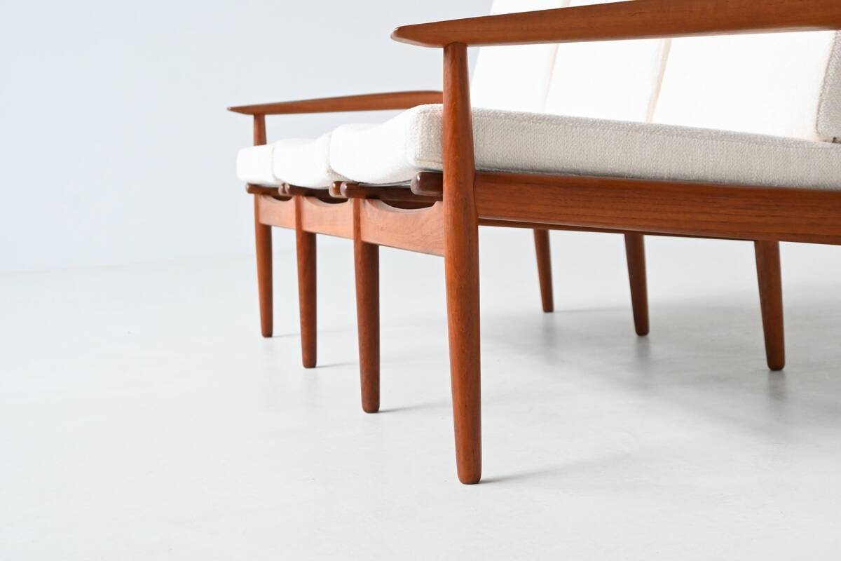 Svend Age Eriksen three-seat sofa in teak Glostrup Denmark 1960